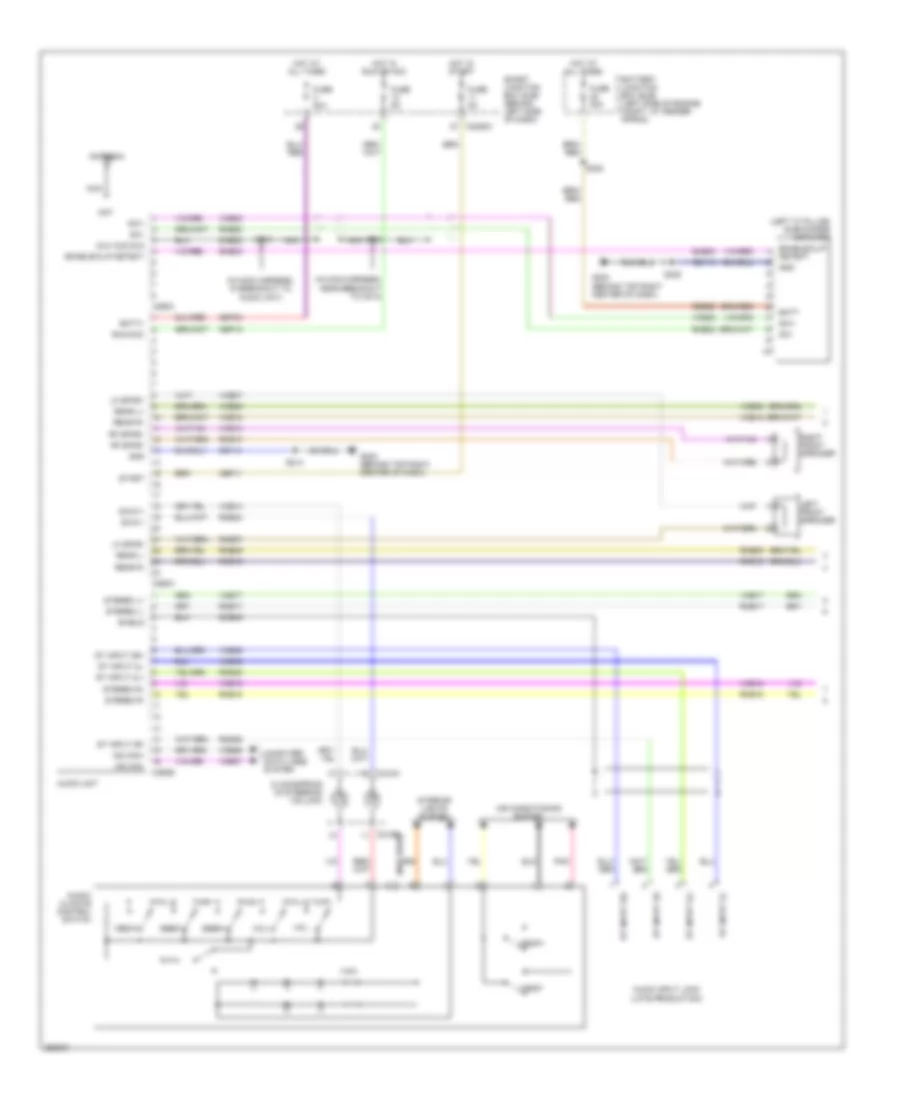Premium Radio Wiring Diagram, with DVD (1 of 2) for Ford Explorer Sport Trac 2007