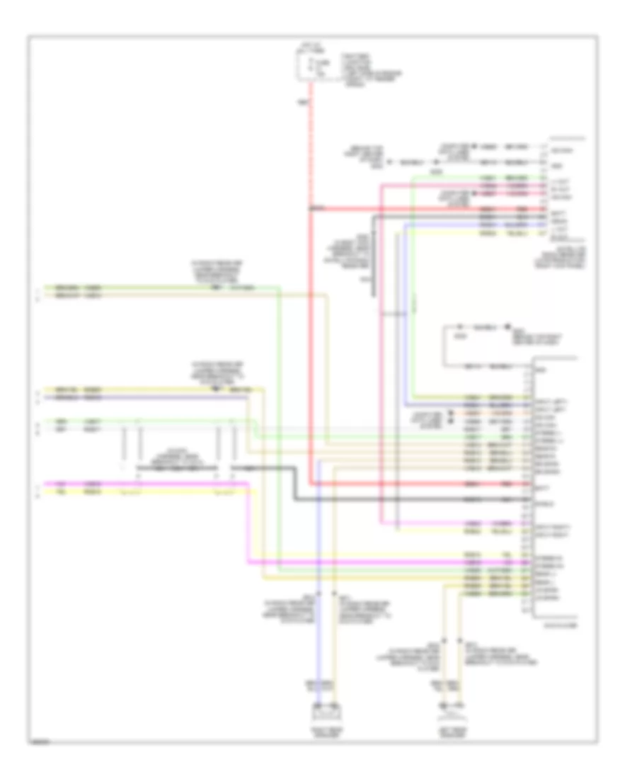 Premium Radio Wiring Diagram, with DVD (2 of 2) for Ford Explorer Sport Trac 2007