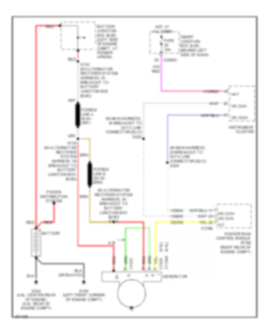 Charging Wiring Diagram for Ford Explorer Sport Trac 2007