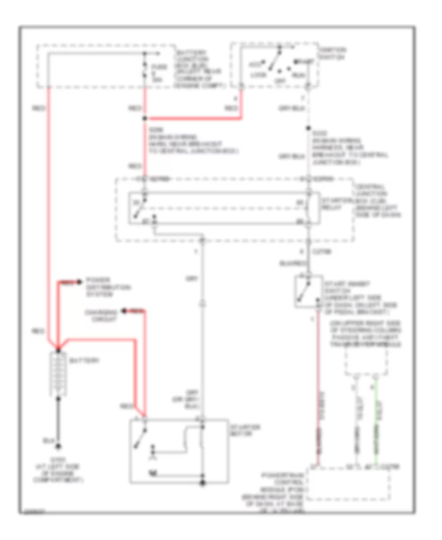 Starting Wiring Diagram, MT for Ford Focus ZX3 SES 2006