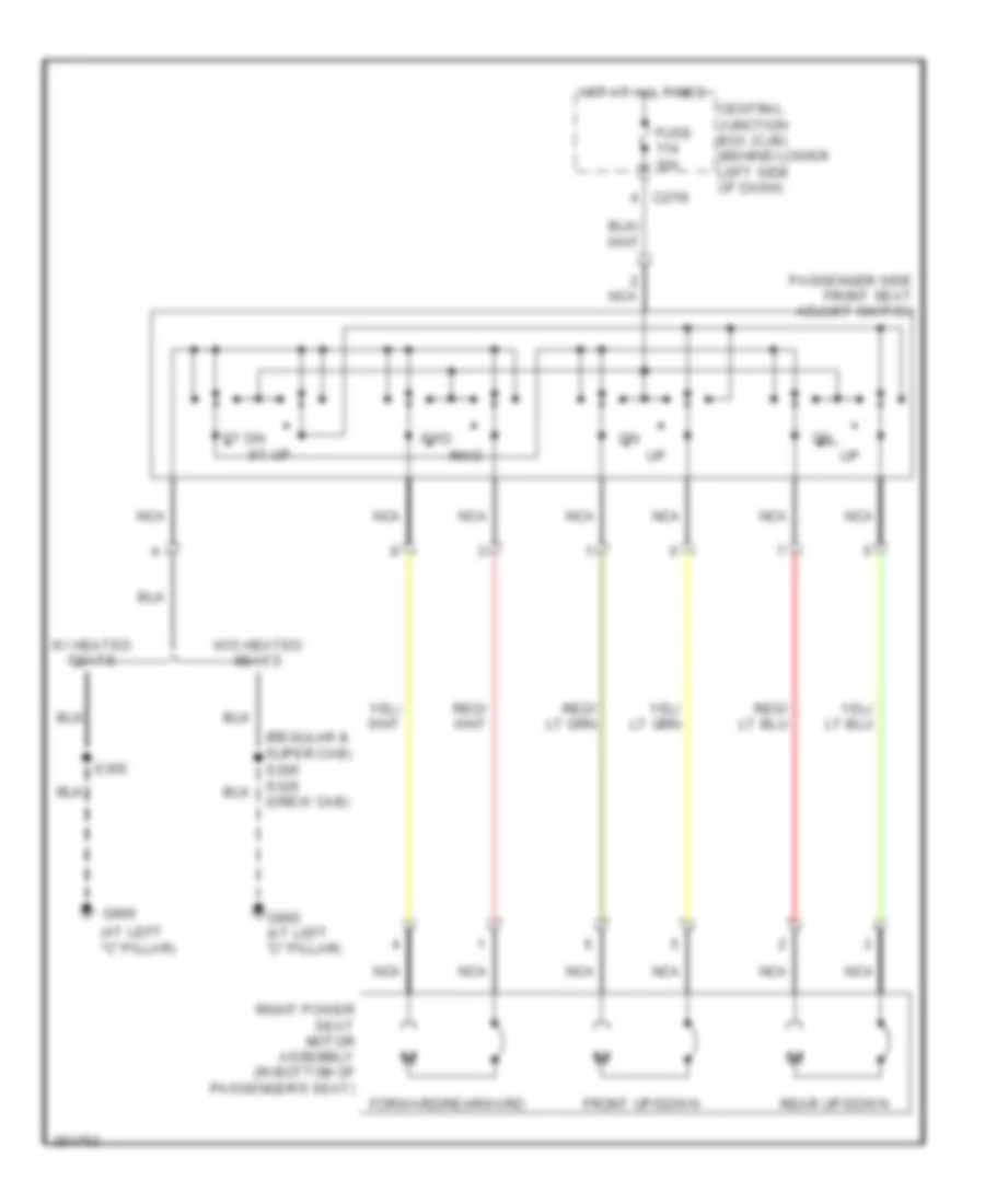 Passenger Power Seat Wiring Diagram for Ford F450 Super Duty 2007