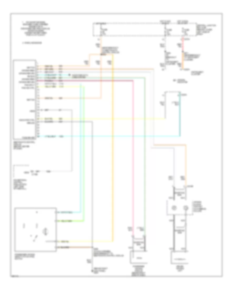 Supplemental Restraints Wiring Diagram for Ford F450 Super Duty 2007