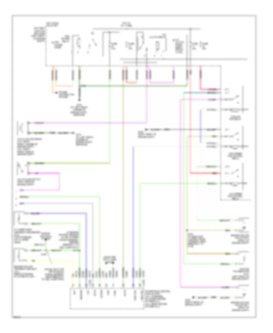 Automatic AC Wiring Diagram, Except Hybrid (3 of 3) for Ford Escape 2008
