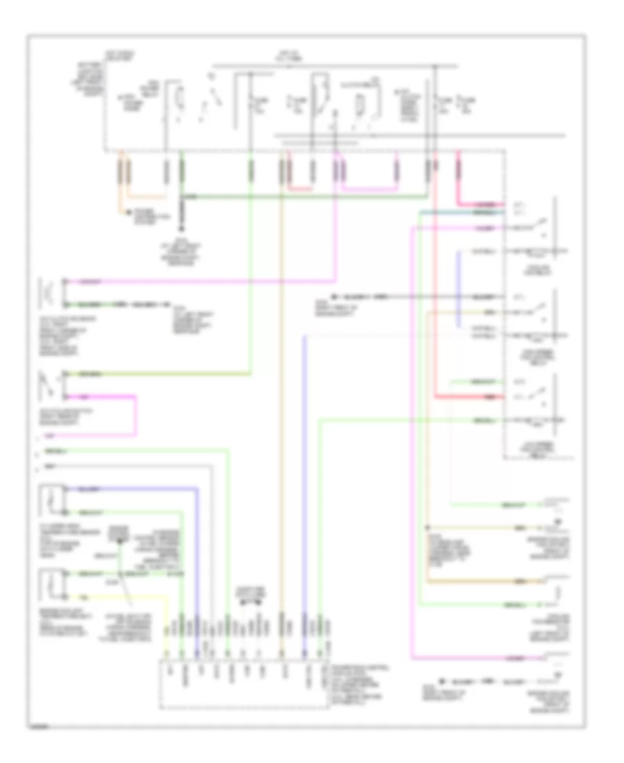 Manual AC Wiring Diagram, Except Hybrid (3 of 3) for Ford Escape 2008