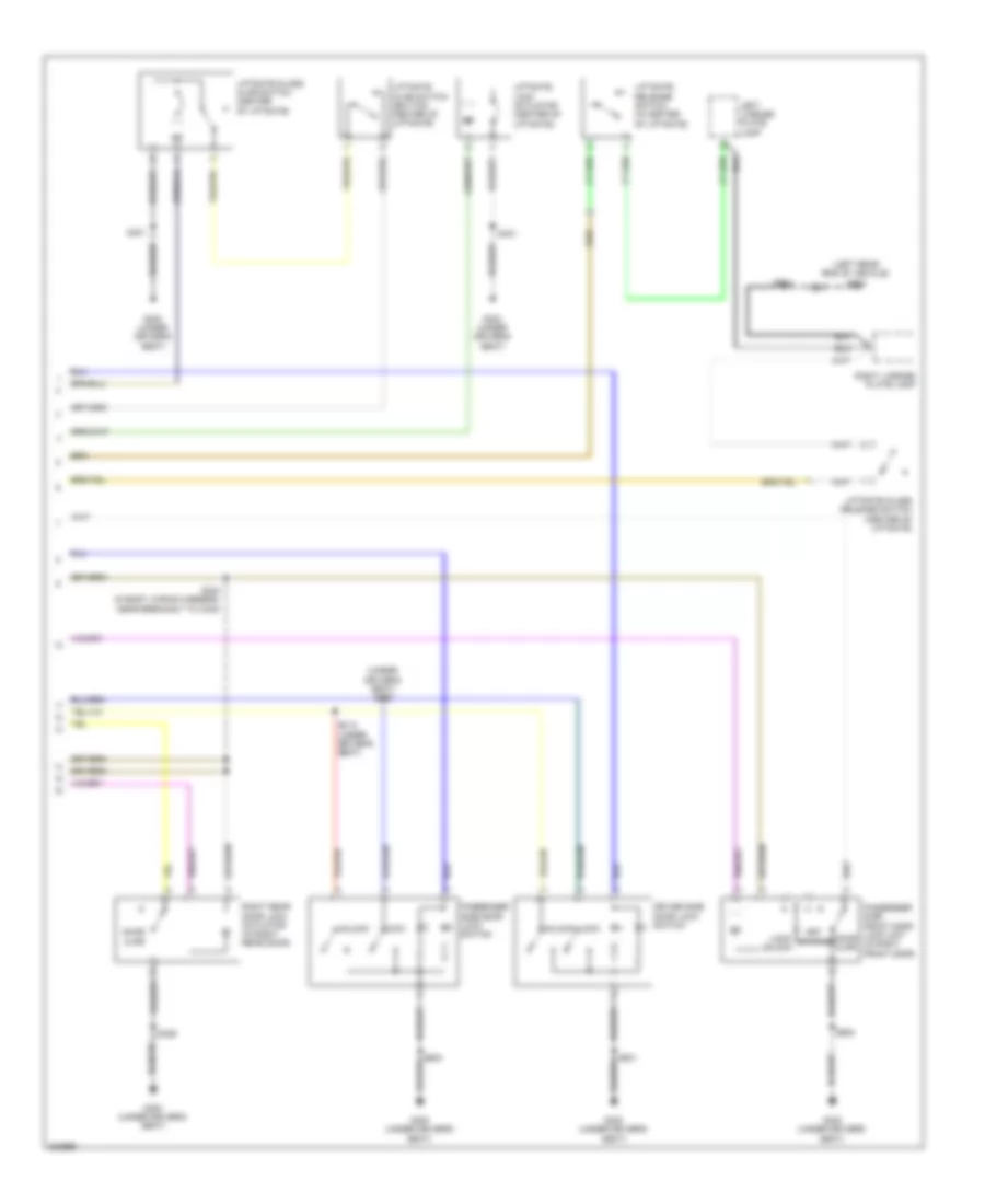Forced Entry Wiring Diagram, Except Hybrid (2 of 2) for Ford Escape 2008