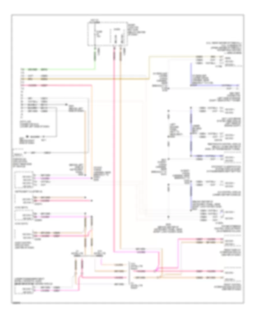 Computer Data Lines Wiring Diagram Except Hybrid Late Production for Ford Escape 2008