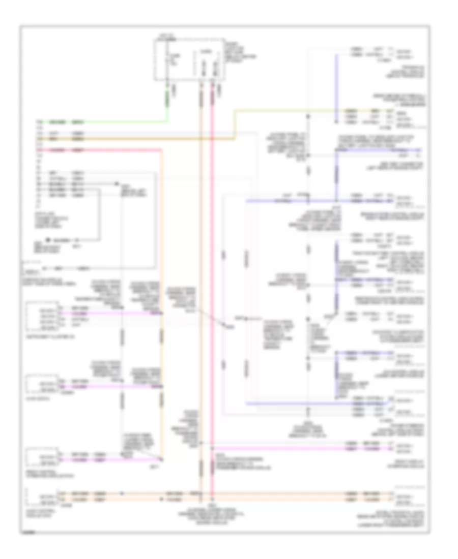 Computer Data Lines Wiring Diagram, Hybrid Early Production for Ford Escape 2008