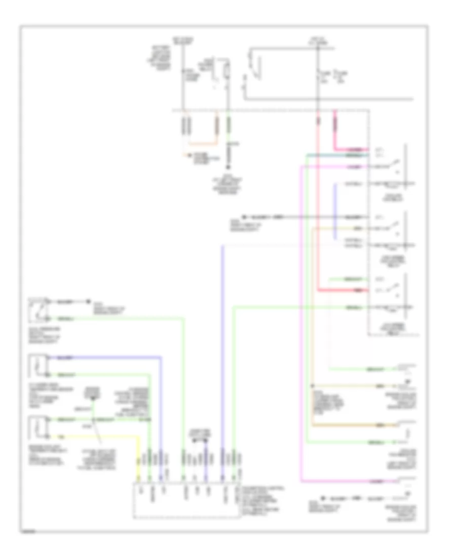 Cooling Fan Wiring Diagram Except Hybrid for Ford Escape 2008