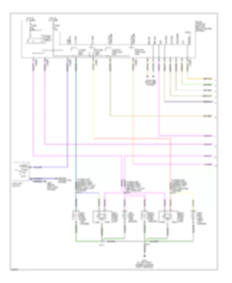 Exterior Lamps Wiring Diagram Except Hybrid 1 of 2 for Ford Escape 2008