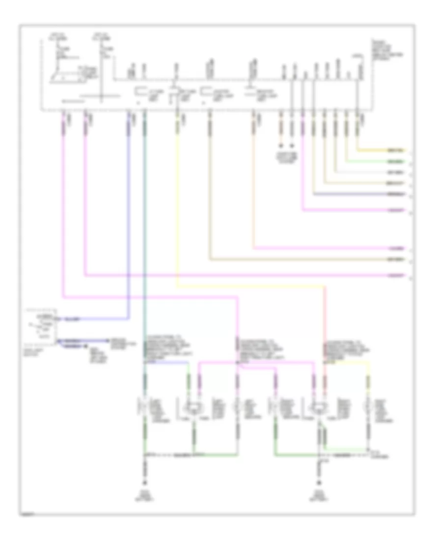 Exterior Lamps Wiring Diagram, Hybrid (1 of 2) for Ford Escape 2008
