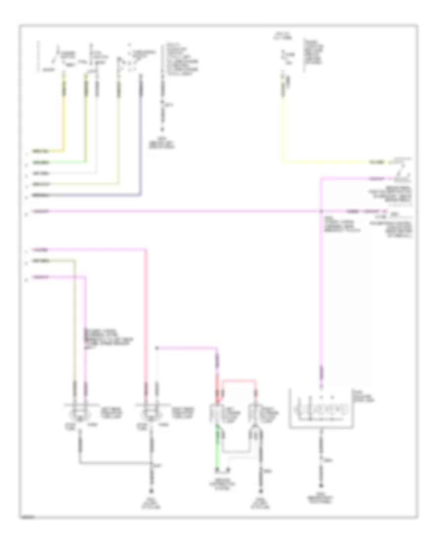 Exterior Lamps Wiring Diagram Hybrid 2 of 2 for Ford Escape 2008