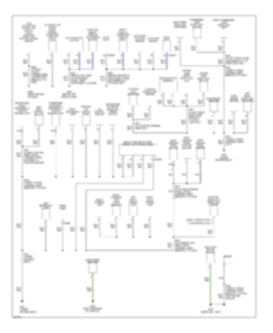 Ground Distribution Wiring Diagram Except Hybrid 2 of 3 for Ford Escape 2008