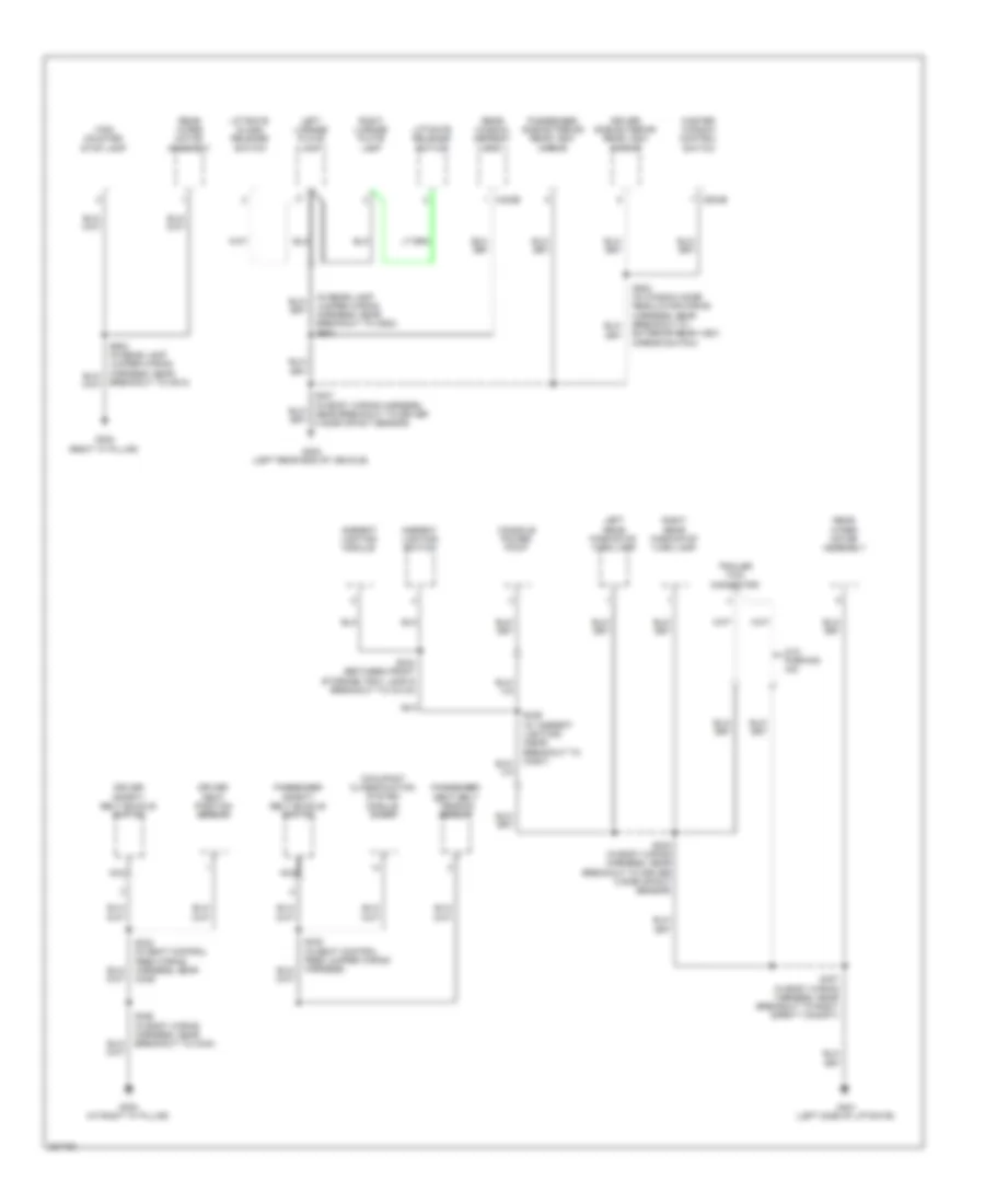 Ground Distribution Wiring Diagram, Except Hybrid (3 of 3) for Ford Escape 2008
