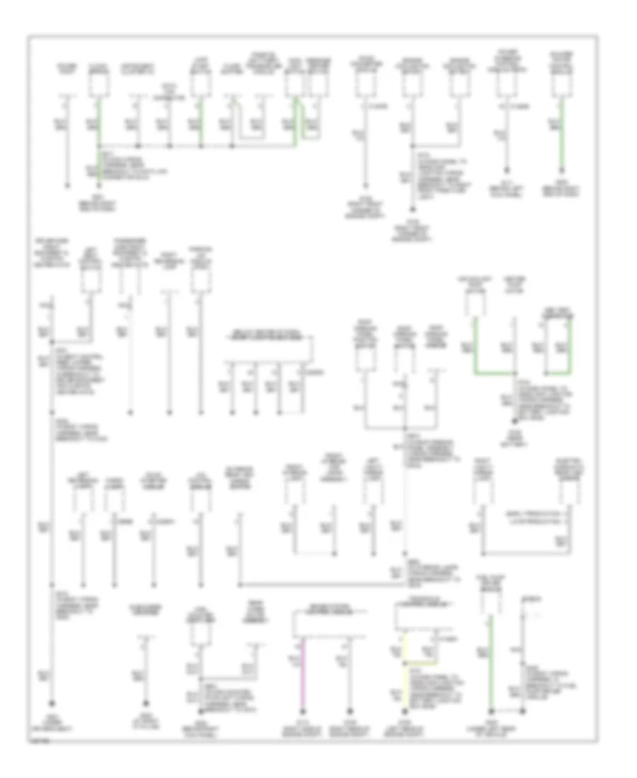 Ground Distribution Wiring Diagram Hybrid 2 of 3 for Ford Escape 2008