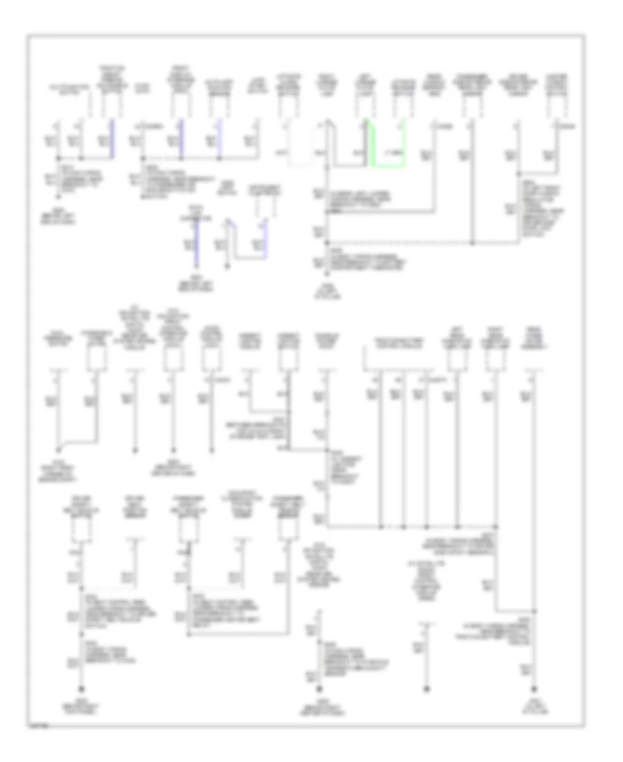 Ground Distribution Wiring Diagram Hybrid 3 of 3 for Ford Escape 2008