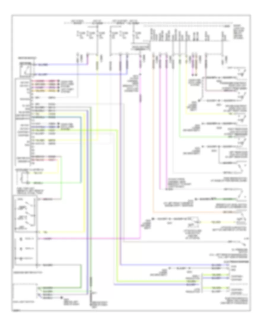 Instrument Cluster Wiring Diagram Except Hybrid for Ford Escape 2008