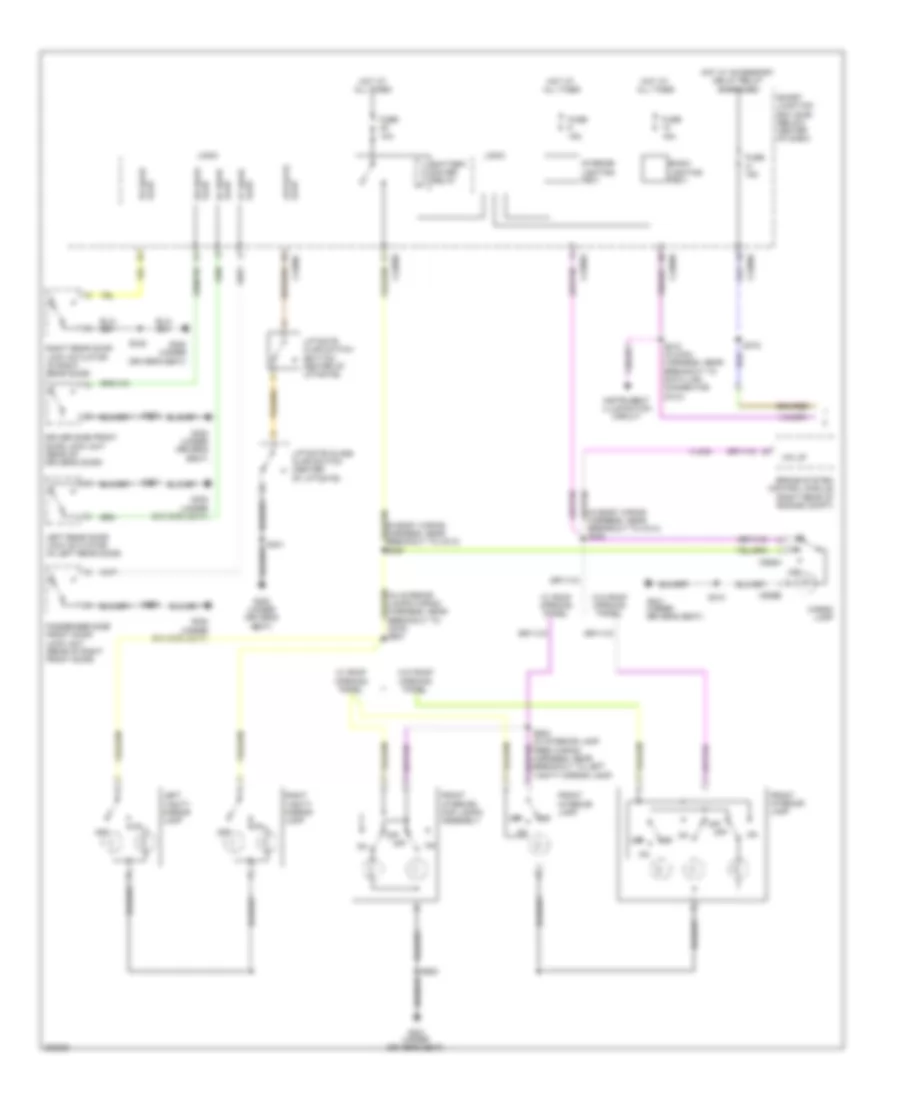 Courtesy Lamps Wiring Diagram, Hybrid (1 of 2) for Ford Escape 2008