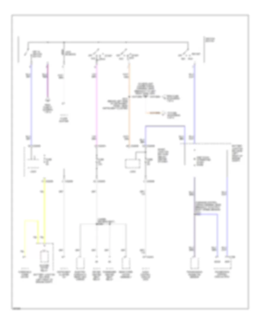 Power Distribution Wiring Diagram, Except Hybrid (3 of 4) for Ford Escape 2008