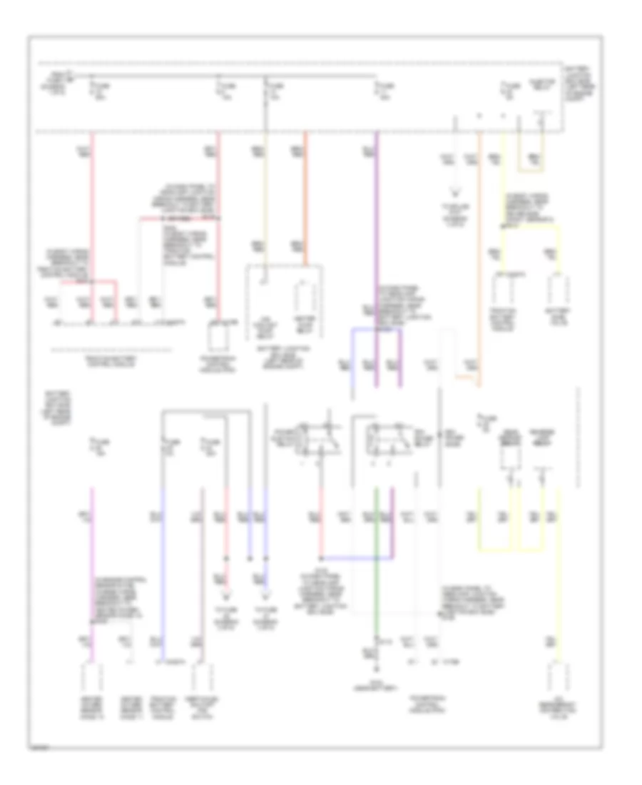 Power Distribution Wiring Diagram Hybrid 2 of 5 for Ford Escape 2008