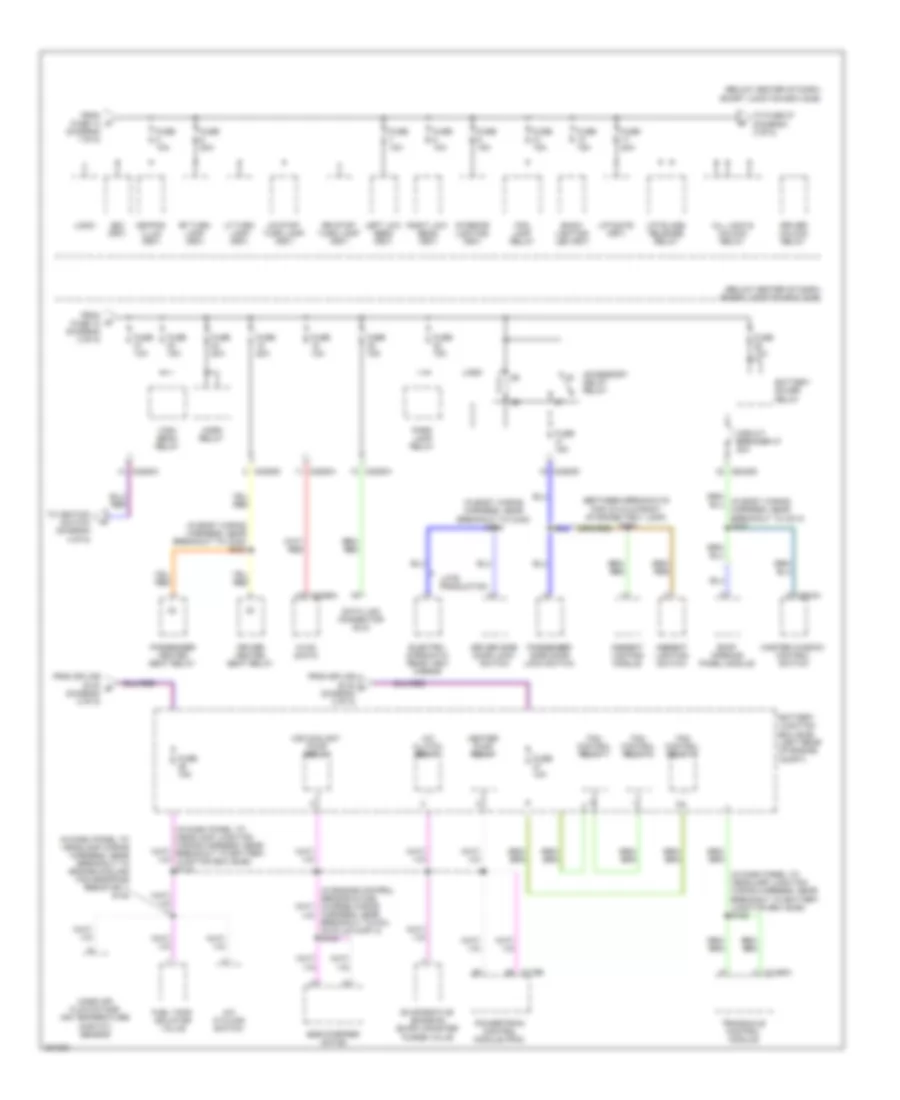 Power Distribution Wiring Diagram Hybrid 3 of 5 for Ford Escape 2008