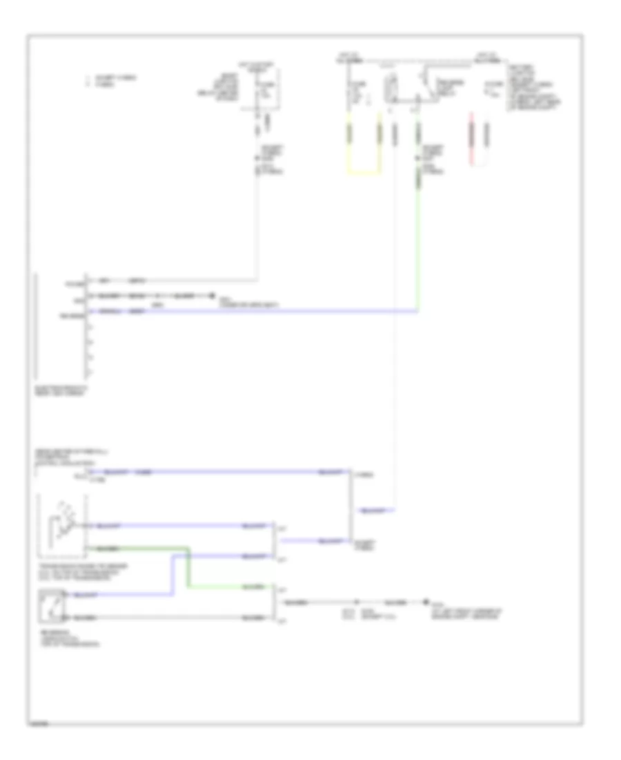 Electrochromic Mirror Wiring Diagram Early Production for Ford Escape 2008