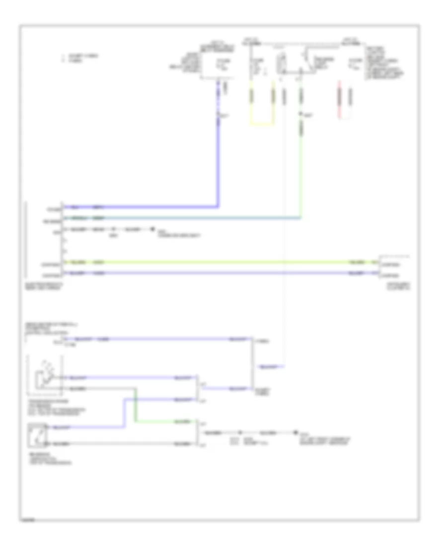 Electrochromic Mirror Wiring Diagram Late Production for Ford Escape 2008