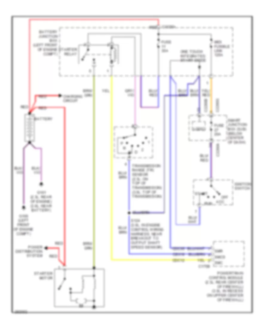 Starting Wiring Diagram, AT Except Hybrid for Ford Escape 2008