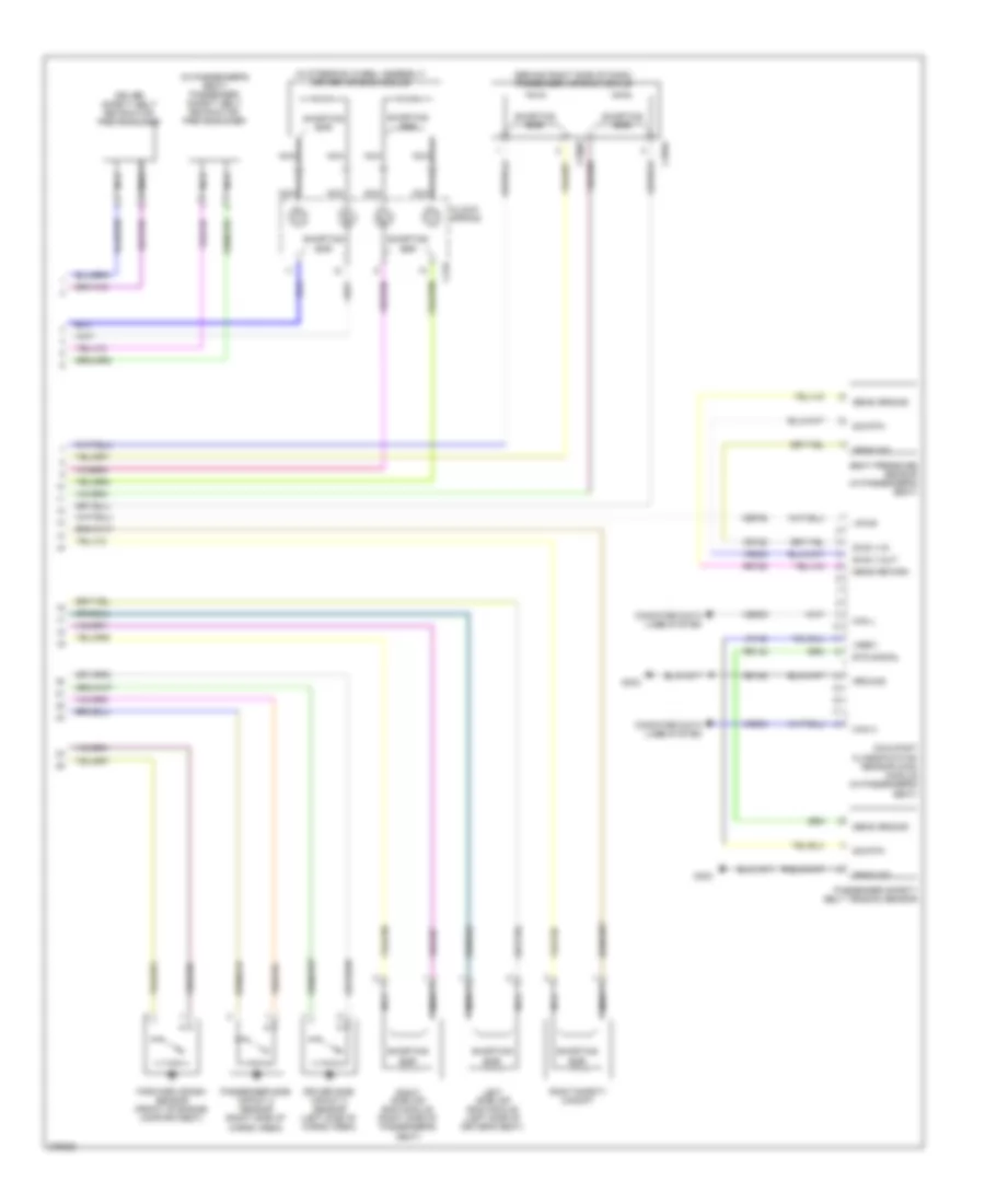 Supplemental Restraints Wiring Diagram (2 of 2) for Ford Escape 2008