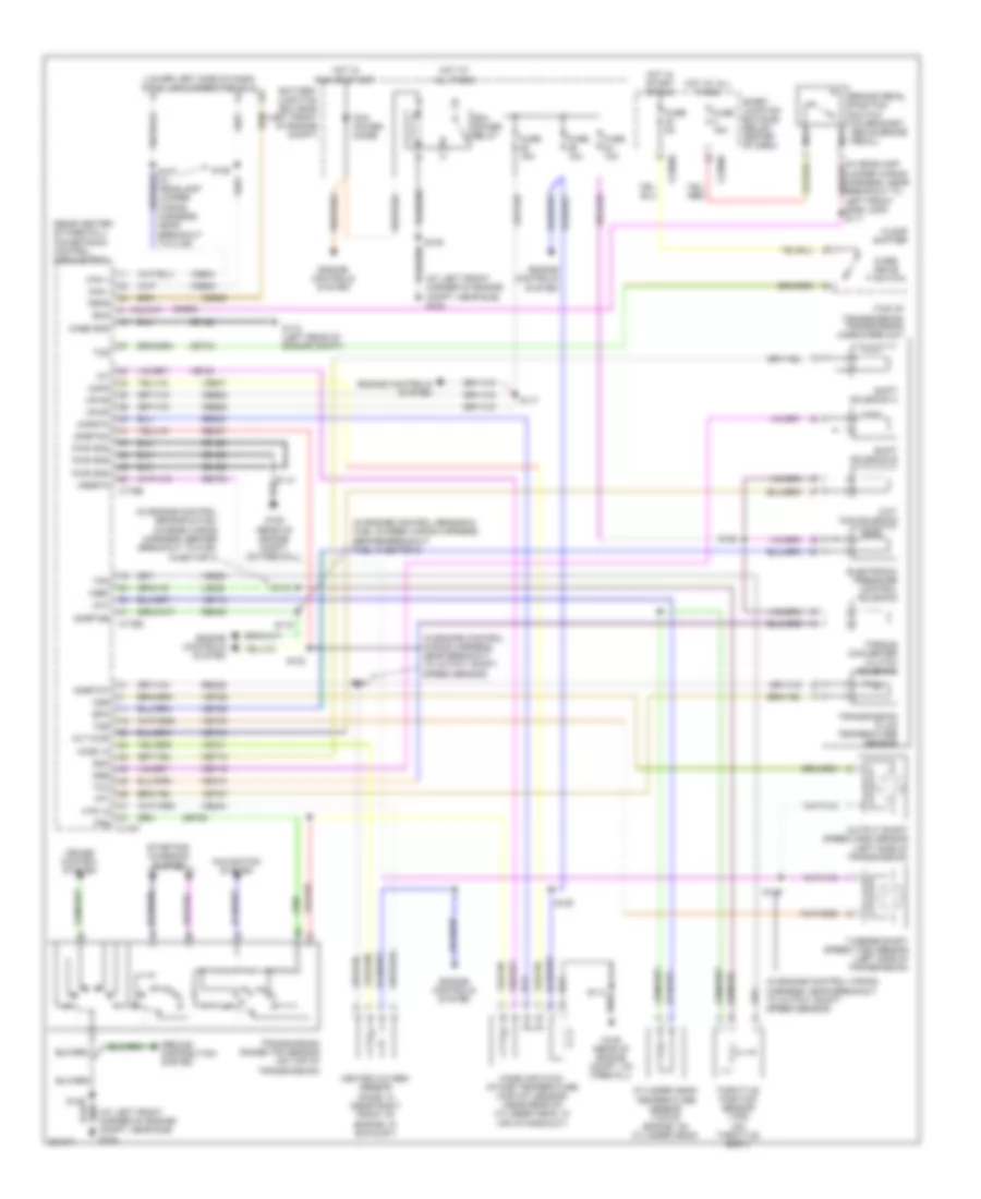 2 3L A T Wiring Diagram Except Hybrid for Ford Escape 2008
