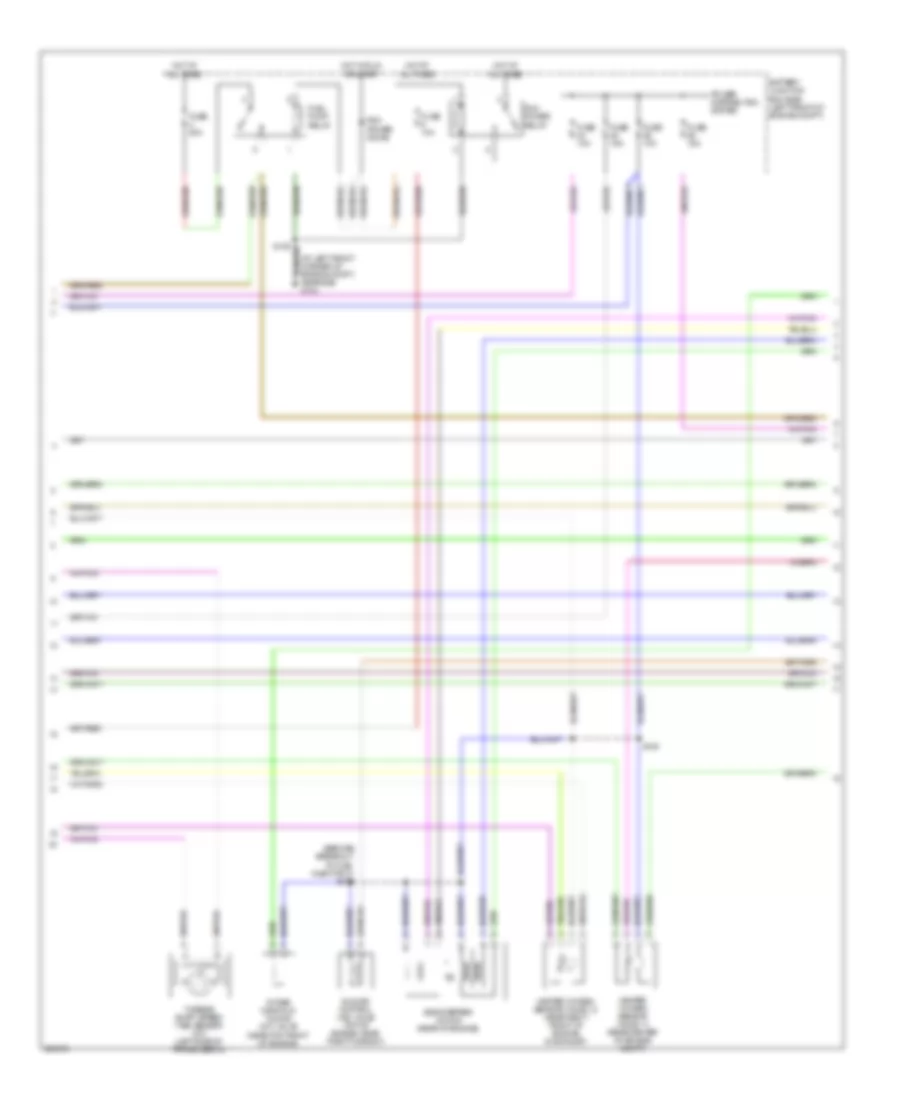 2.3L, Engine Performance Wiring Diagram, Except Hybrid (4 of 5) for Ford Escape Hybrid 2008