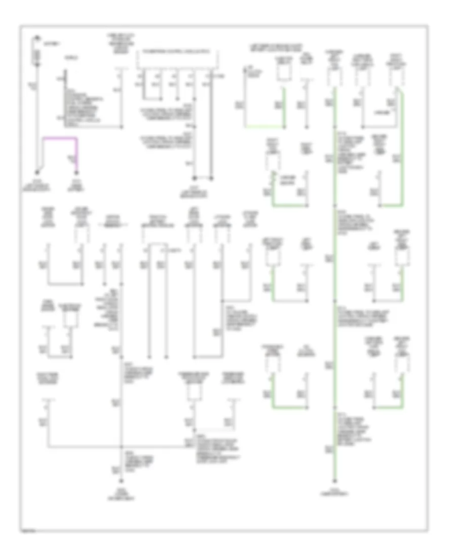 Ground Distribution Wiring Diagram Hybrid 1 of 3 for Ford Escape Hybrid 2008