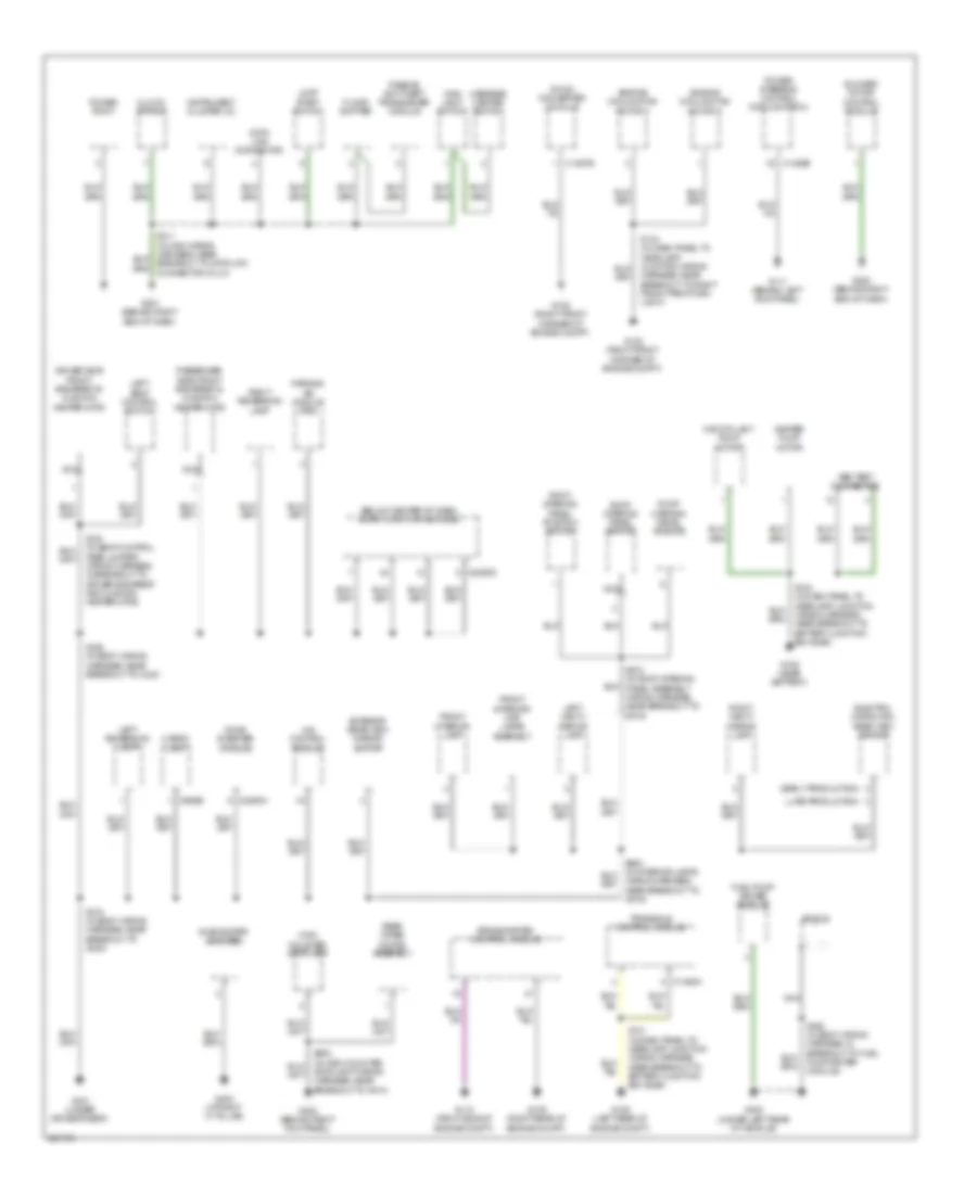 Ground Distribution Wiring Diagram Hybrid 2 of 3 for Ford Escape Hybrid 2008