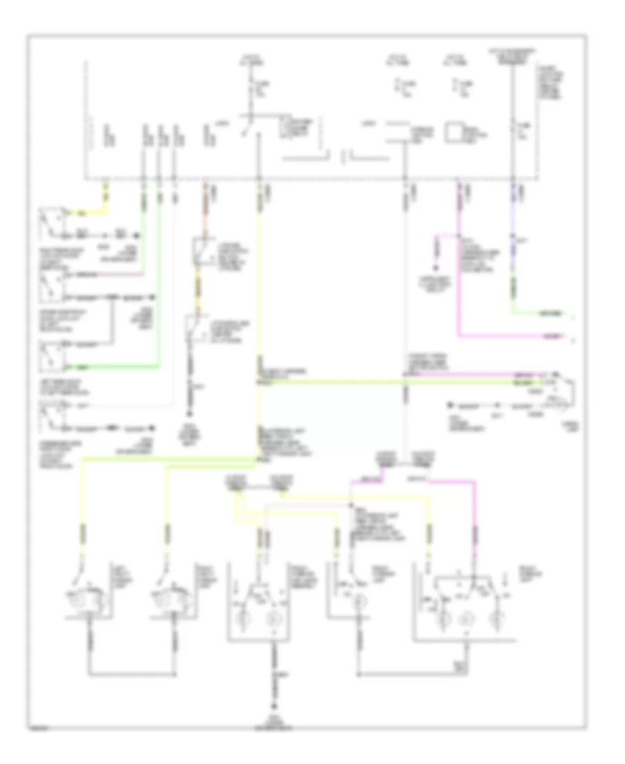 Courtesy Lamps Wiring Diagram Except Hybrid 1 of 2 for Ford Escape Hybrid 2008