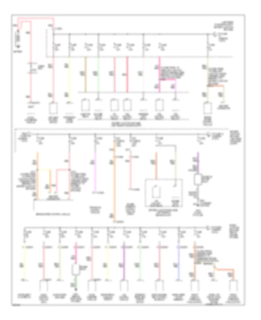 Power Distribution Wiring Diagram, Hybrid (1 of 5) for Ford Escape Hybrid 2008