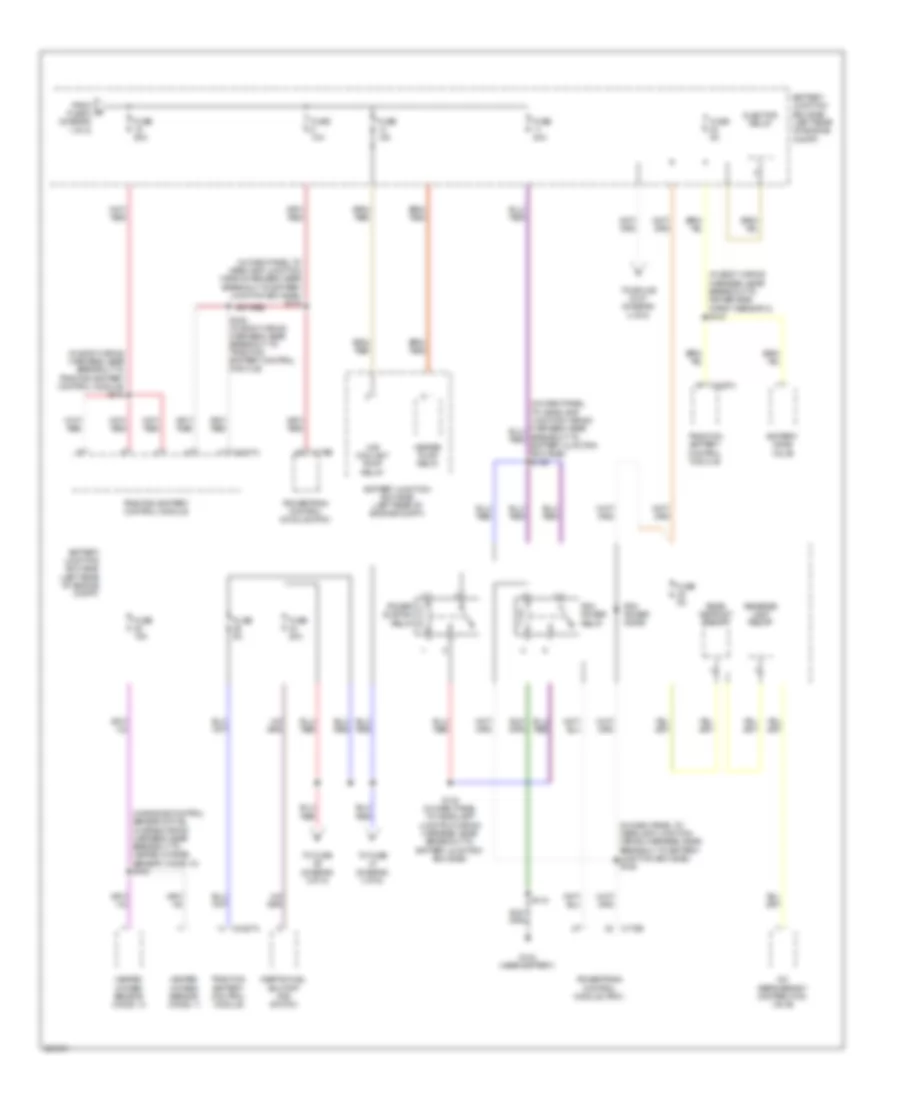 Power Distribution Wiring Diagram, Hybrid (2 of 5) for Ford Escape Hybrid 2008