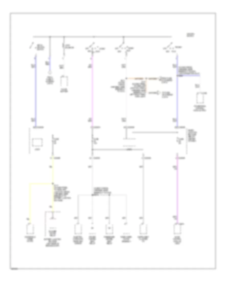 Power Distribution Wiring Diagram, Hybrid (4 of 5) for Ford Escape Hybrid 2008