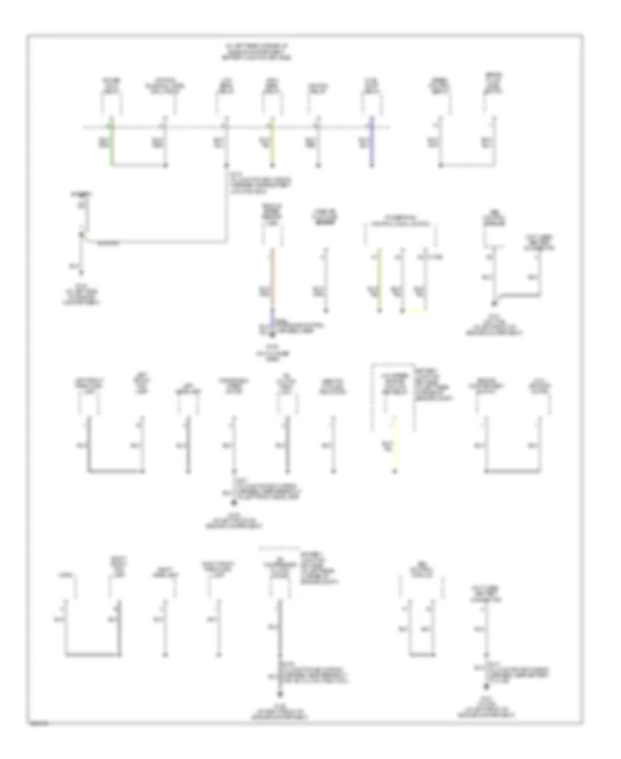 Ground Distribution Wiring Diagram 1 of 4 for Ford Focus ZX4 SE 2006