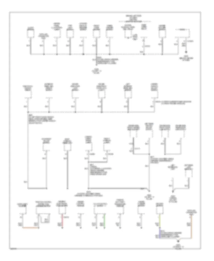 Ground Distribution Wiring Diagram 2 of 4 for Ford Focus ZX4 SE 2006