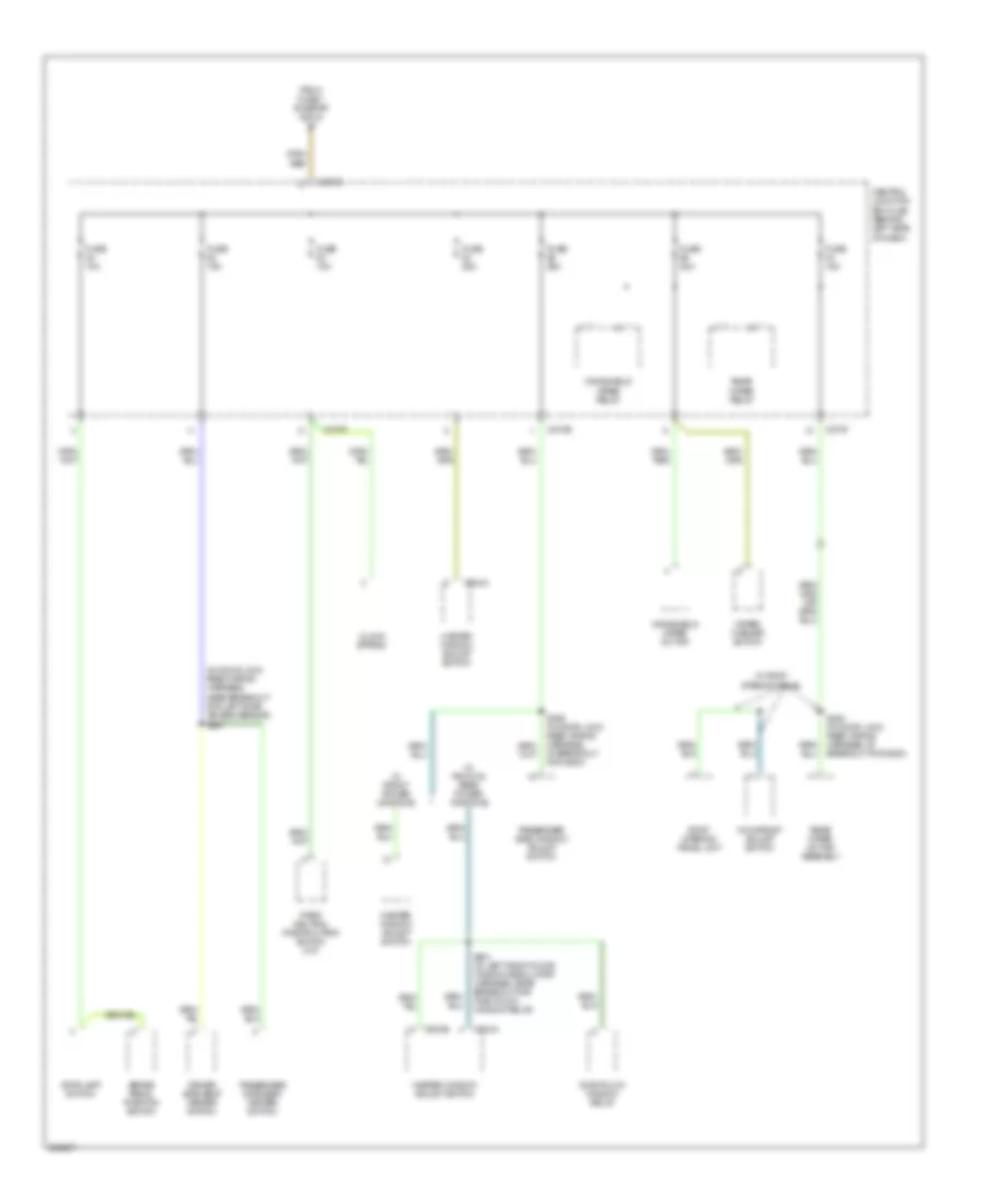 Power Distribution Wiring Diagram Early Production 4 of 4 for Ford Focus ZX4 SE 2006