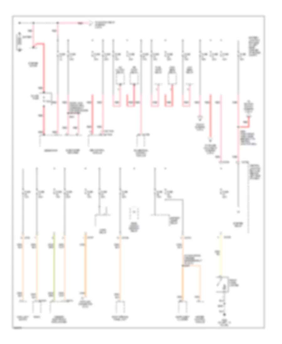 Power Distribution Wiring Diagram Late Production 1 of 4 for Ford Focus ZX4 SE 2006