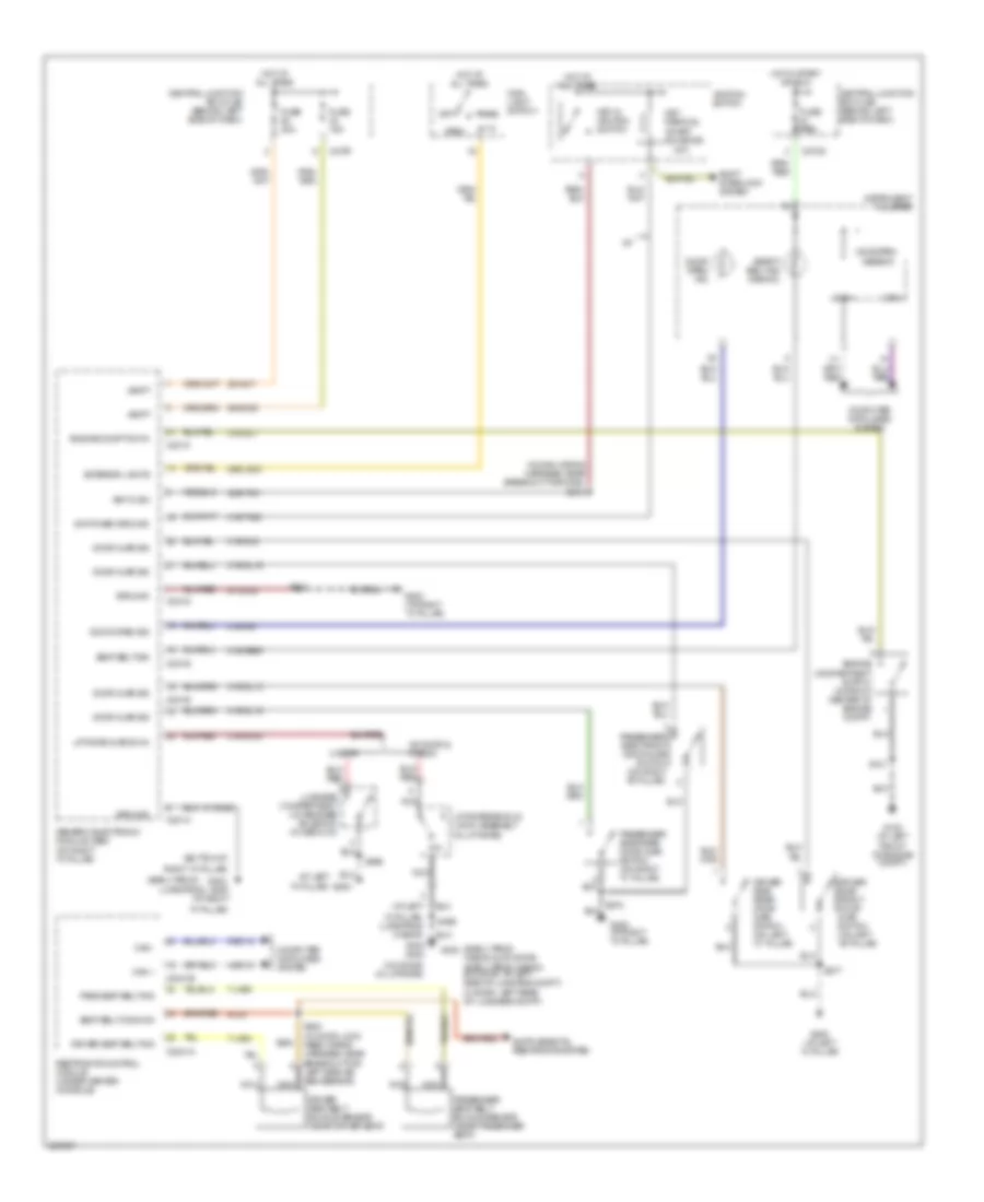Warning Systems Wiring Diagram for Ford Focus ZX4 SE 2006