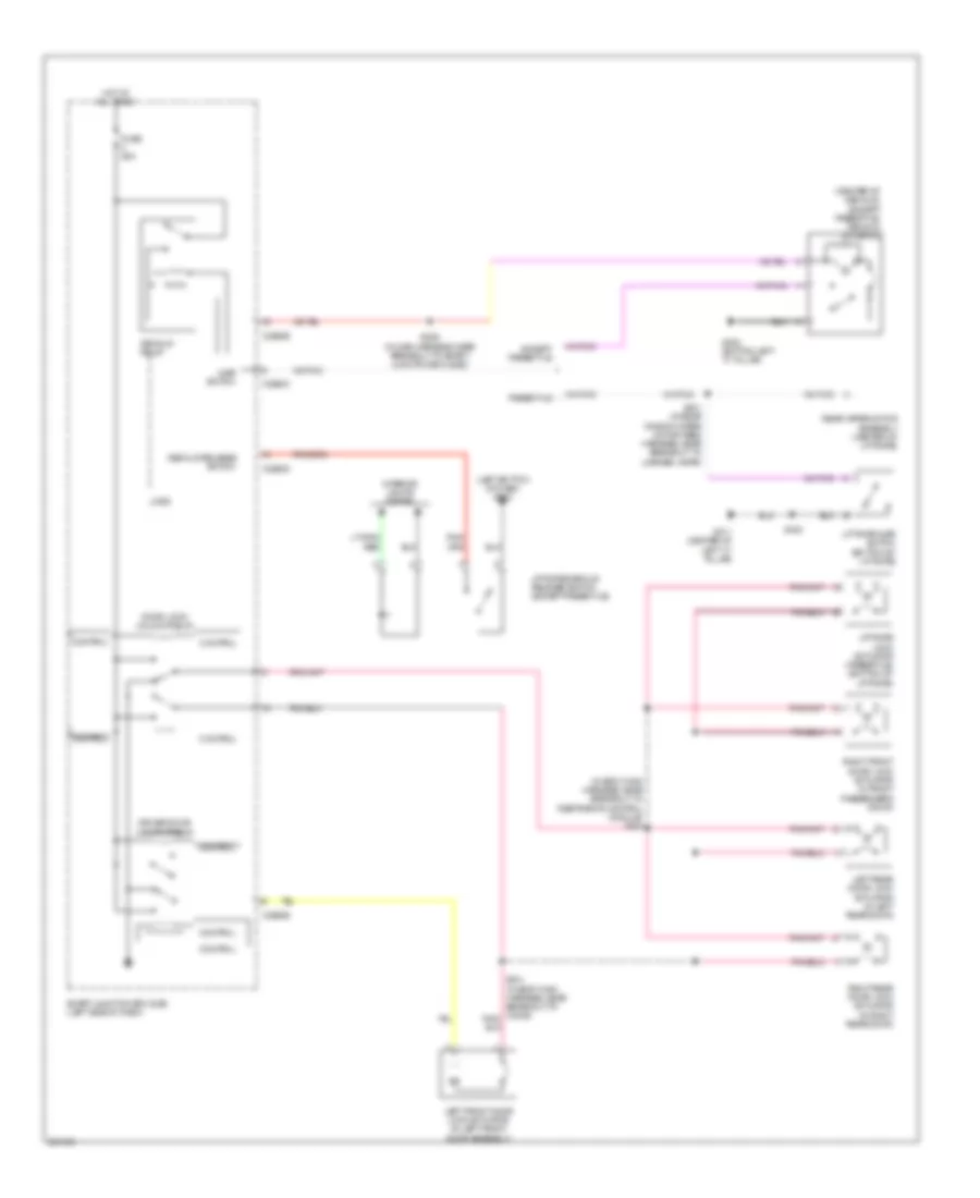 Forced Entry Wiring Diagram 1 of 2 for Ford Five Hundred Limited 2007