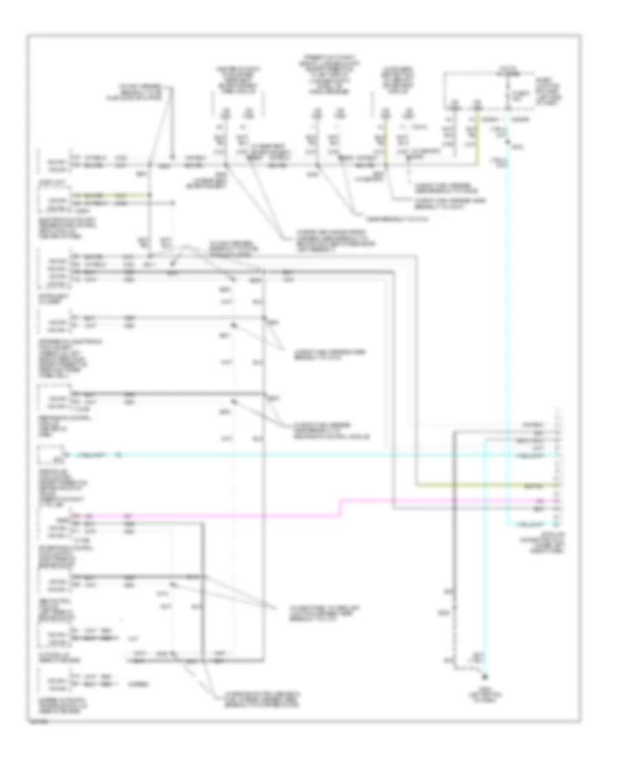 Computer Data Lines Wiring Diagram for Ford Five Hundred Limited 2007