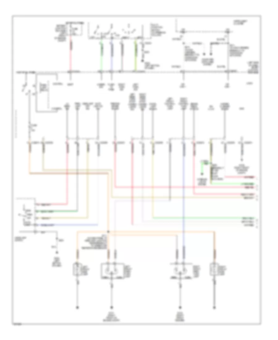 Exterior Lamps Wiring Diagram (1 of 2) for Ford Five Hundred Limited 2007