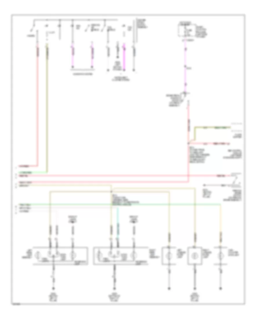Exterior Lamps Wiring Diagram 2 of 2 for Ford Five Hundred Limited 2007
