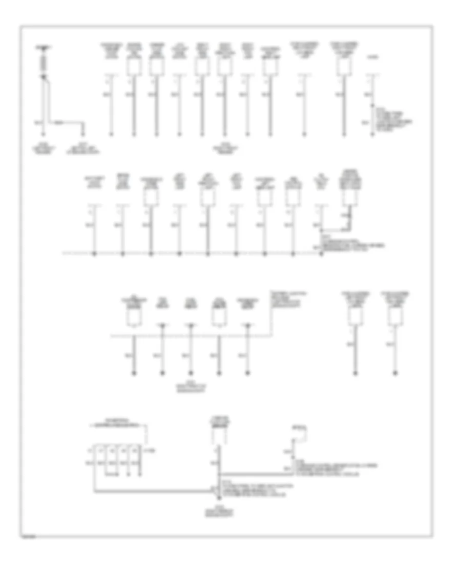 Ground Distribution Wiring Diagram 1 of 4 for Ford Five Hundred Limited 2007