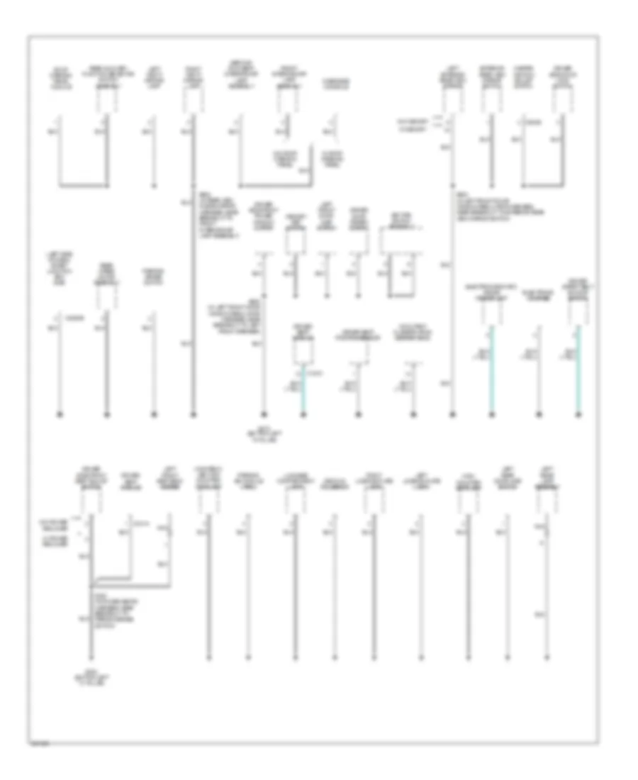 Ground Distribution Wiring Diagram 3 of 4 for Ford Five Hundred Limited 2007