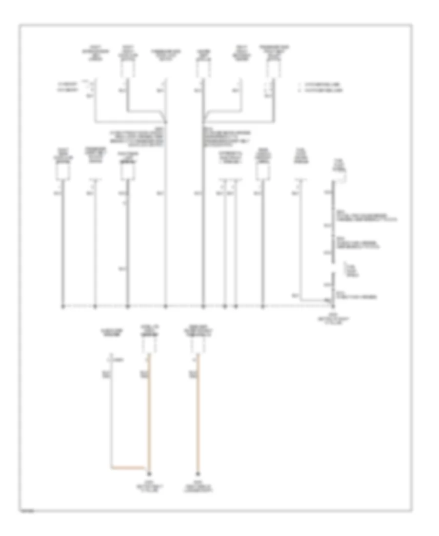 Ground Distribution Wiring Diagram 4 of 4 for Ford Five Hundred Limited 2007