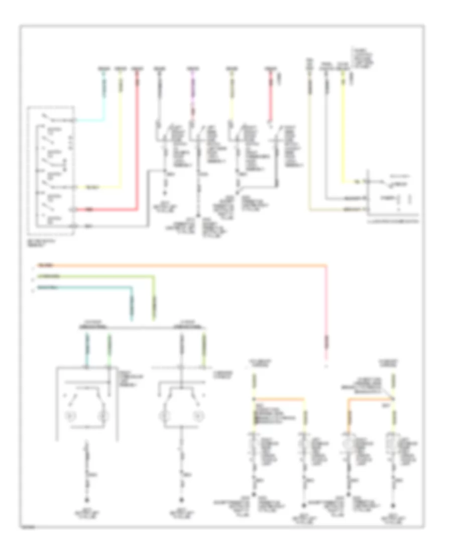 Courtesy Lamps Wiring Diagram 2 of 2 for Ford Five Hundred Limited 2007