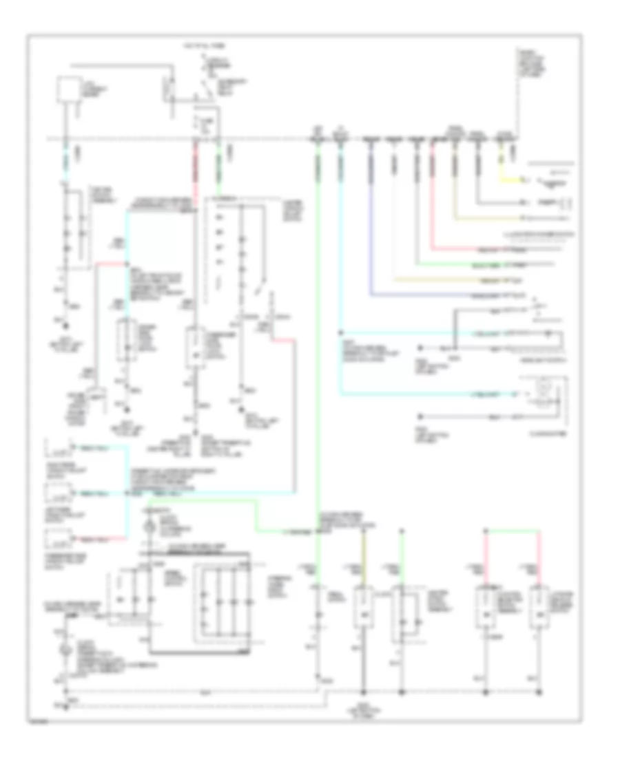 Instrument Illumination Wiring Diagram for Ford Five Hundred Limited 2007